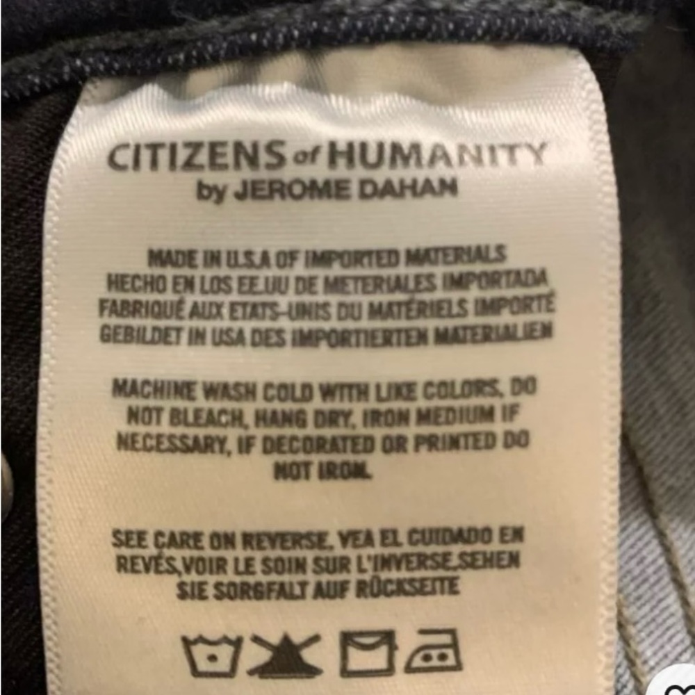 Citizens Of Humanity Jeans Women’s Blue 27 Rocket High Rise Skinny Dark Wash USA - Picture 8 of 12